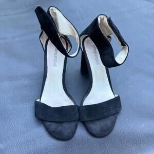 Jeffrey Campbell Lindsay Women's Size 7 Black Ankle Strap Block Heel